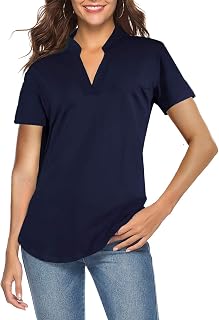 CEASIKERY Women V Neck Blouse Casual Tunic Shirt