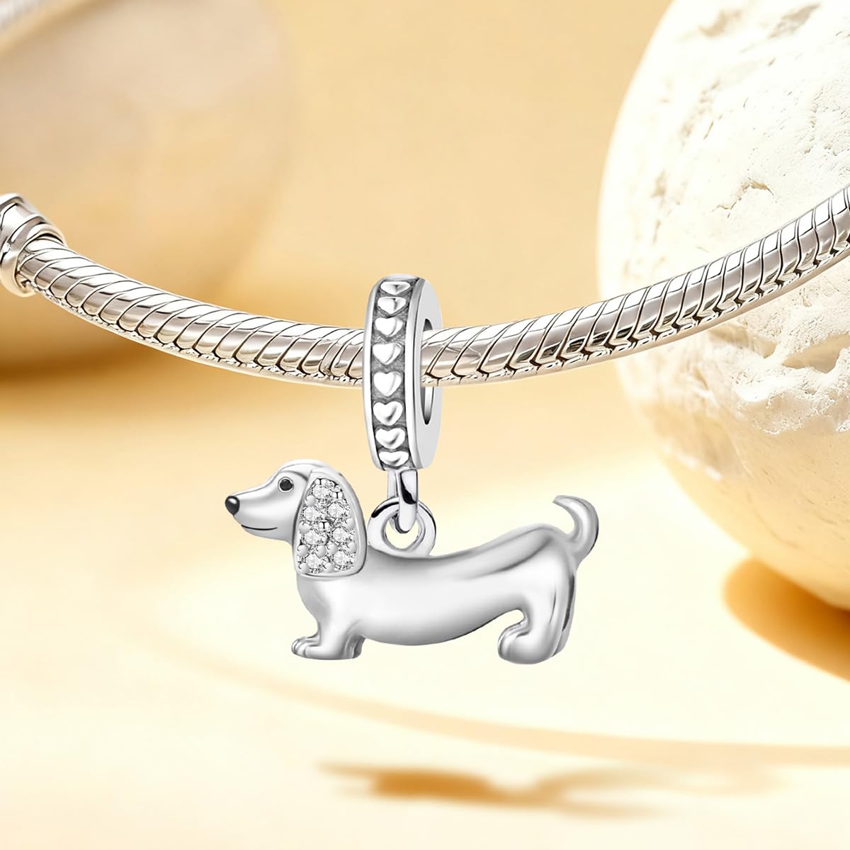 1PC Silver Fashion Cute Claw Bone Charm Beads for Women DIY Jewelry Making Daily