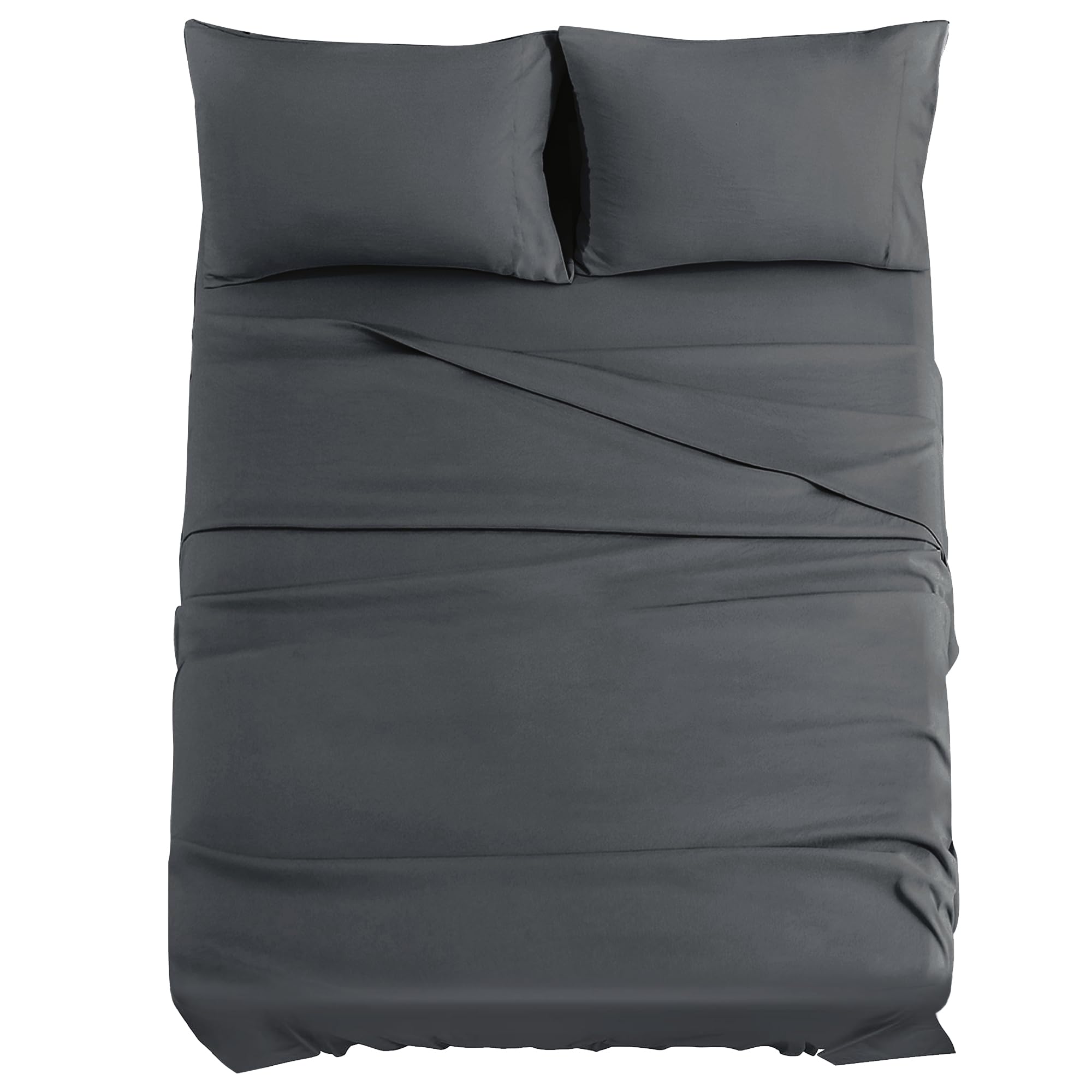JOLLYVOGUE Queen Size Bed Sheet Set - 4 Piece Bed Sheets Set with Deep Pocket - 
