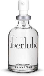 Uberlube Premium Silicone Lube - Unscented and Ultra Smooth (55 ml) | Long Lasting Lube, Vitamin E, Waterproof, Personal Lubricant for Privacy & Toys, Vaginal & Anal Use, OBGYN Recommended