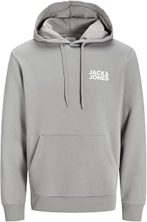 JACK & JONES Men's Jjecorp Logo Sweat Hood Play Noos Pls Sweatshirt