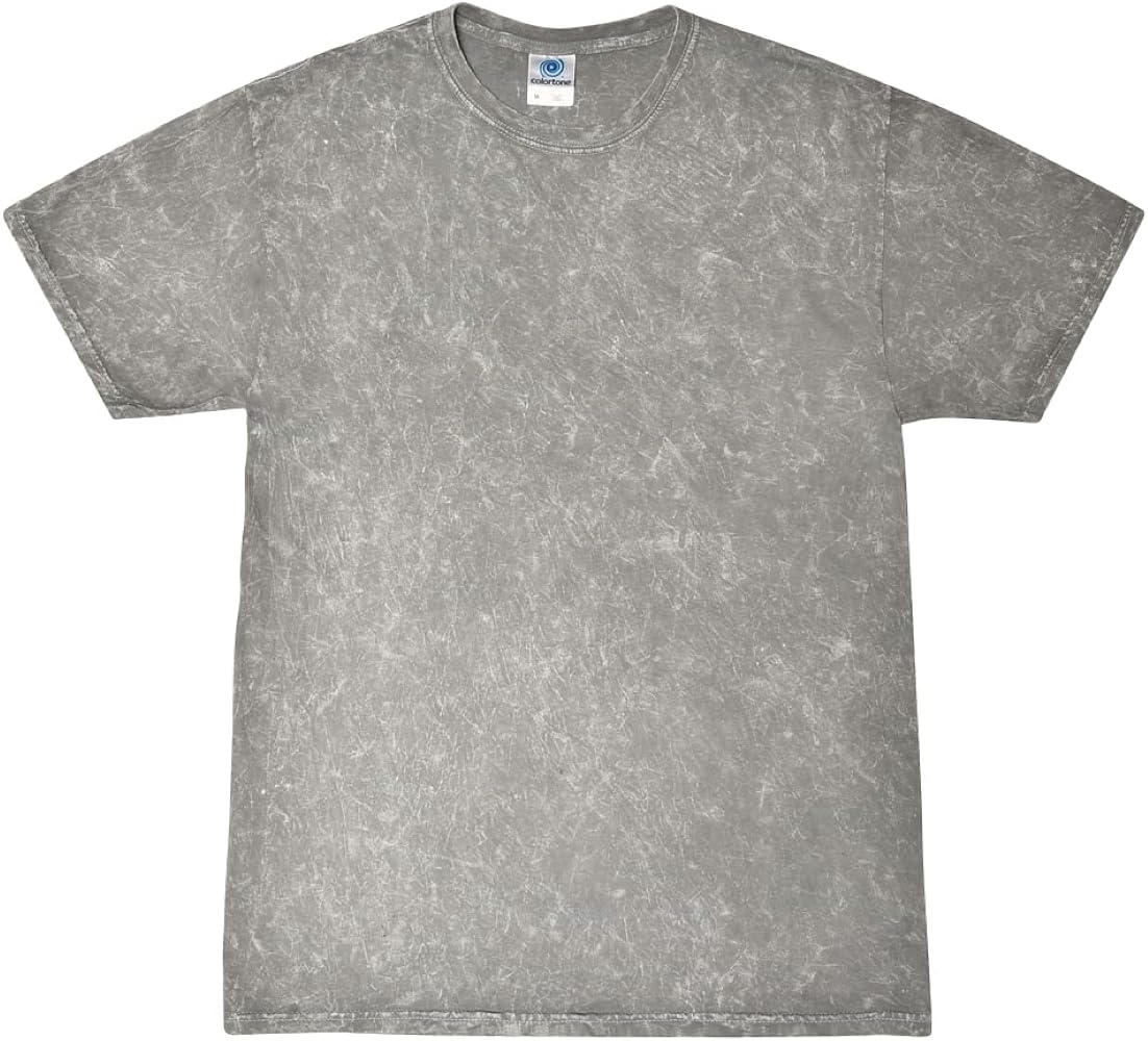 Colortone T-Shirt Batik Unisexe « Mineral Wash », Gris, S