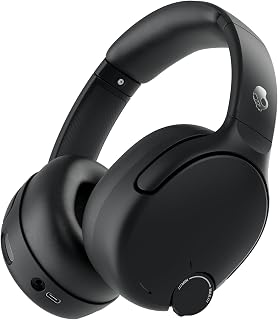 Skullcandy Crusher 720 Wireless Bluetooth Over-Ear Headphones with Multisensory Bass, THX Spatial Audio Personal Sound, up to 65 Hours Battery Life, Microphone iPhone & Android - Black
