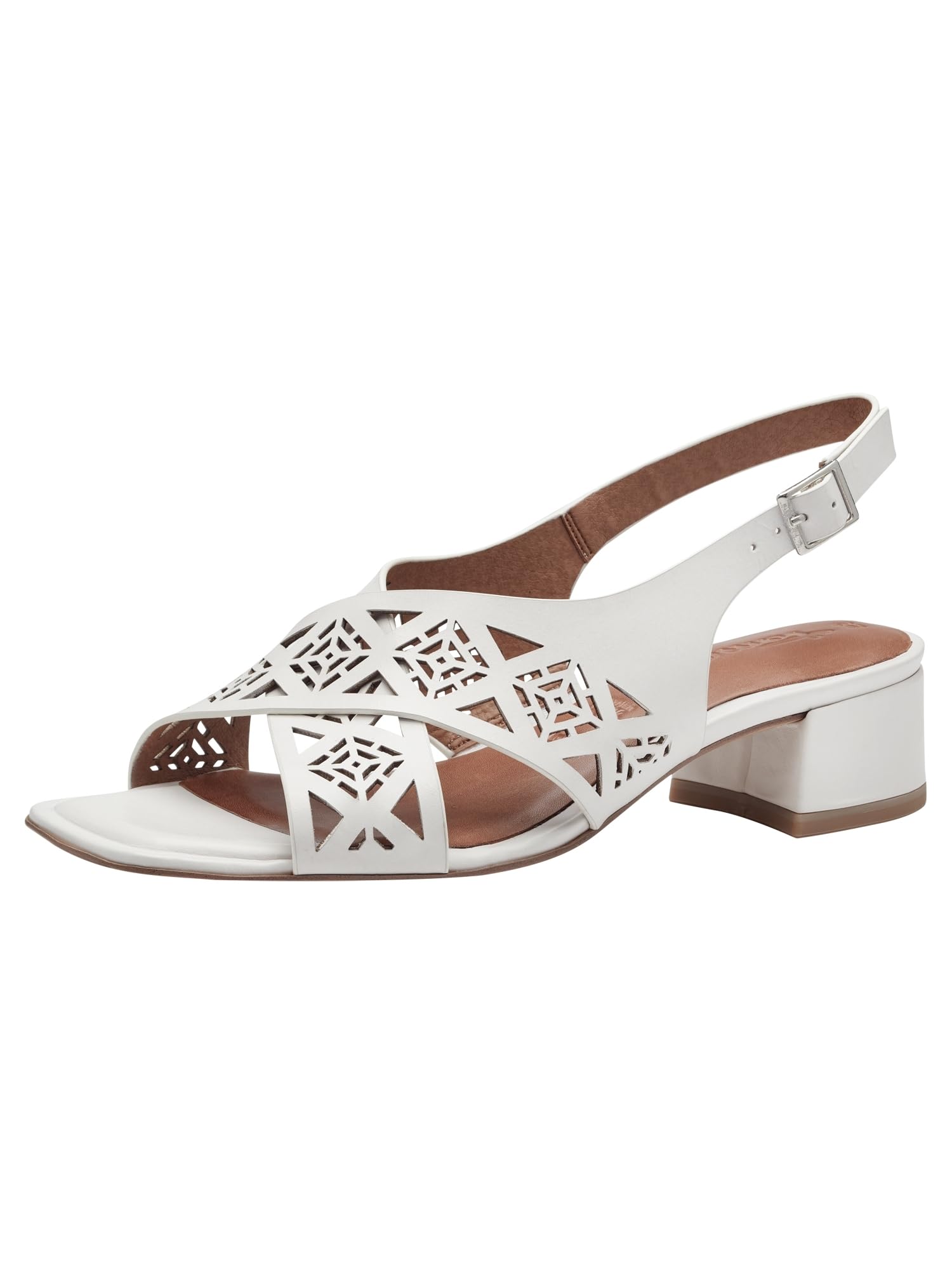 Tamaris Women’s sandal with block heel leather