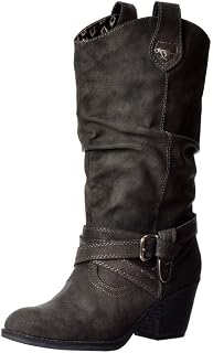 Rocket Dog Women's Sidestep Cowboy Boots, Grey Black Ag7, 7 UK