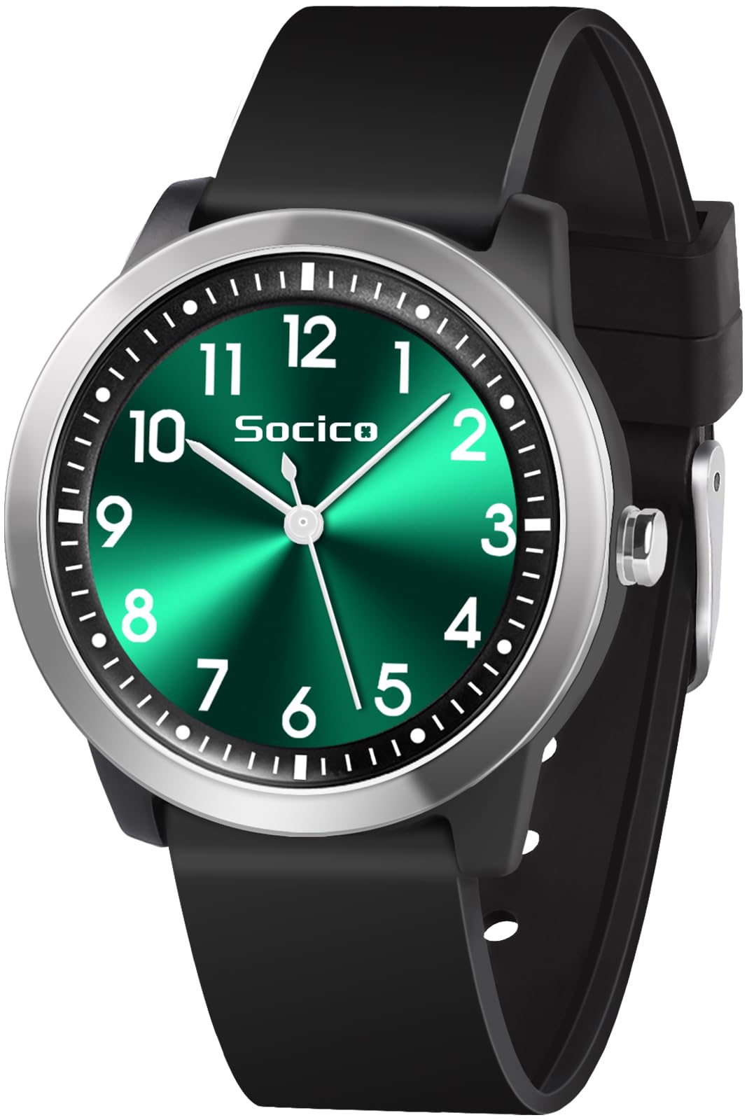 SOCICO Children's Analogue Watch Boys Girls 5ATM/50M Waterproof Watch Silicone S