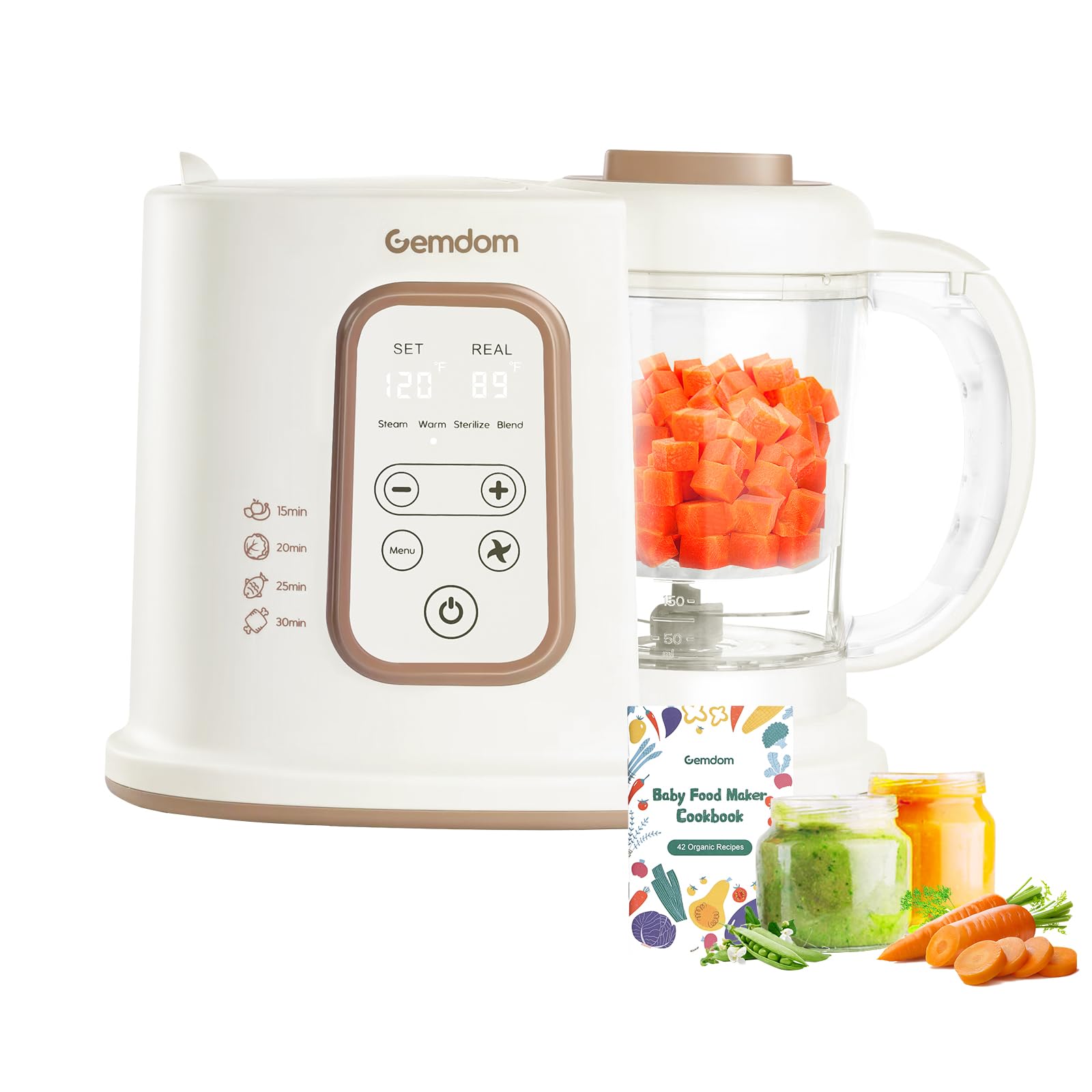 Multi 4-1 Large Baby Food Maker, 4.5 Cup Steamer and Blender Food Processor for 