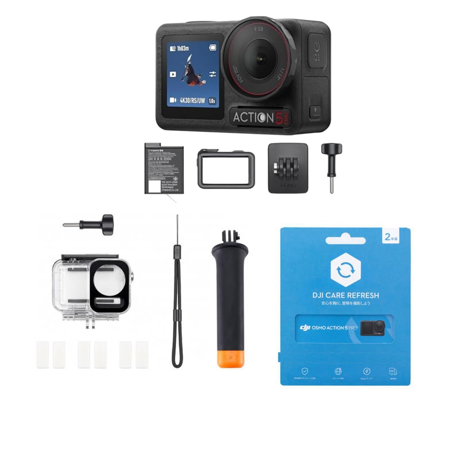 DJI Osmo Action 5 Pro Diving Combo + 2 Year Extended Premium Support (Osmo Actio