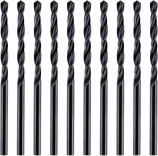 Rennie Tool - Box Of 10 x 3mm HSS Jobber Drill Bits - Black Roll Forged | DIN338 HSS-R 3mm Drill Bits For Carbon + Alloy Steel, Plastics & Wood (3mm x 61mm)