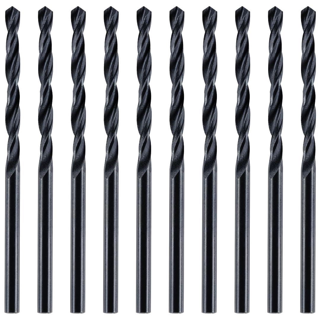 Rennie Tool - Box Of 10 x 3mm HSS Jobber Drill Bits - Black Roll Forged | DIN338