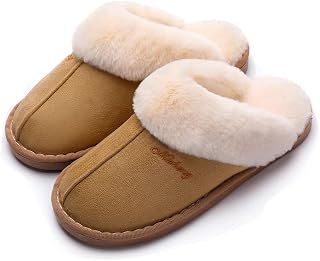 Women's Plush House Slippers Soft and Comfortable Non-Slip Winter Warmth Slippers