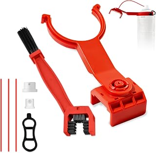 ArdorCraft Motorcycle Chain Lube Cleaning Kit, Chain Cleaner for Motorcycle, Bicycle, Mess-Free Chain Lubricant Applicator Tool for 428, 520, 525, 530 Chains
