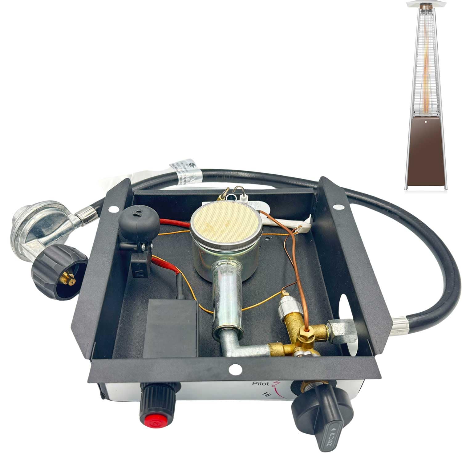 Patio Heaters Glass Tube Burner Module Replacement 47 000 BTU SGT Pattern Burner