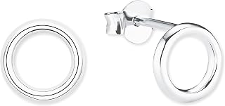 s.Oliver s.Oliver Women's Earrings 925 Silver with Synthetic Zirconia, 1.2 cm, Supplied in Jewellery Gift Box, 2015121