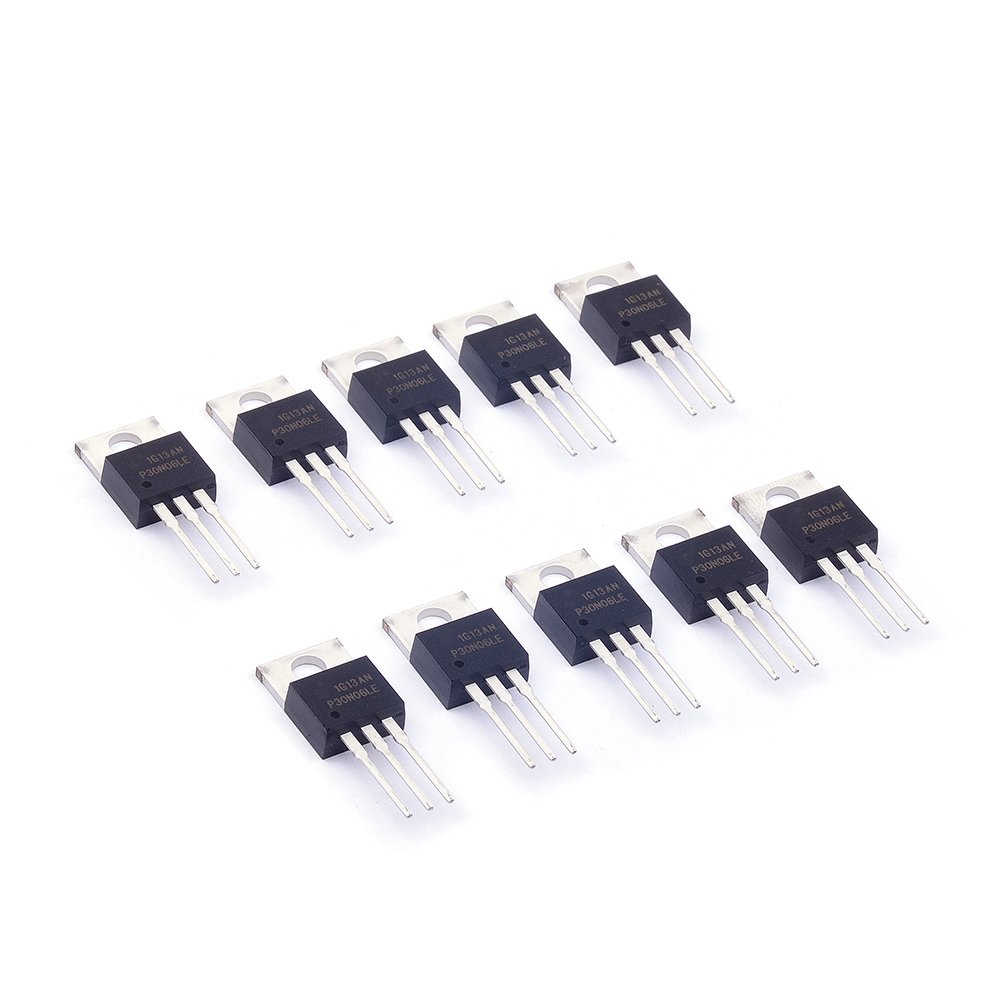 Cylewet 10Pcs RFP30N06LE 30A 60V 0.047Ohm Logic Level N-Channel Power Mosfet TO-