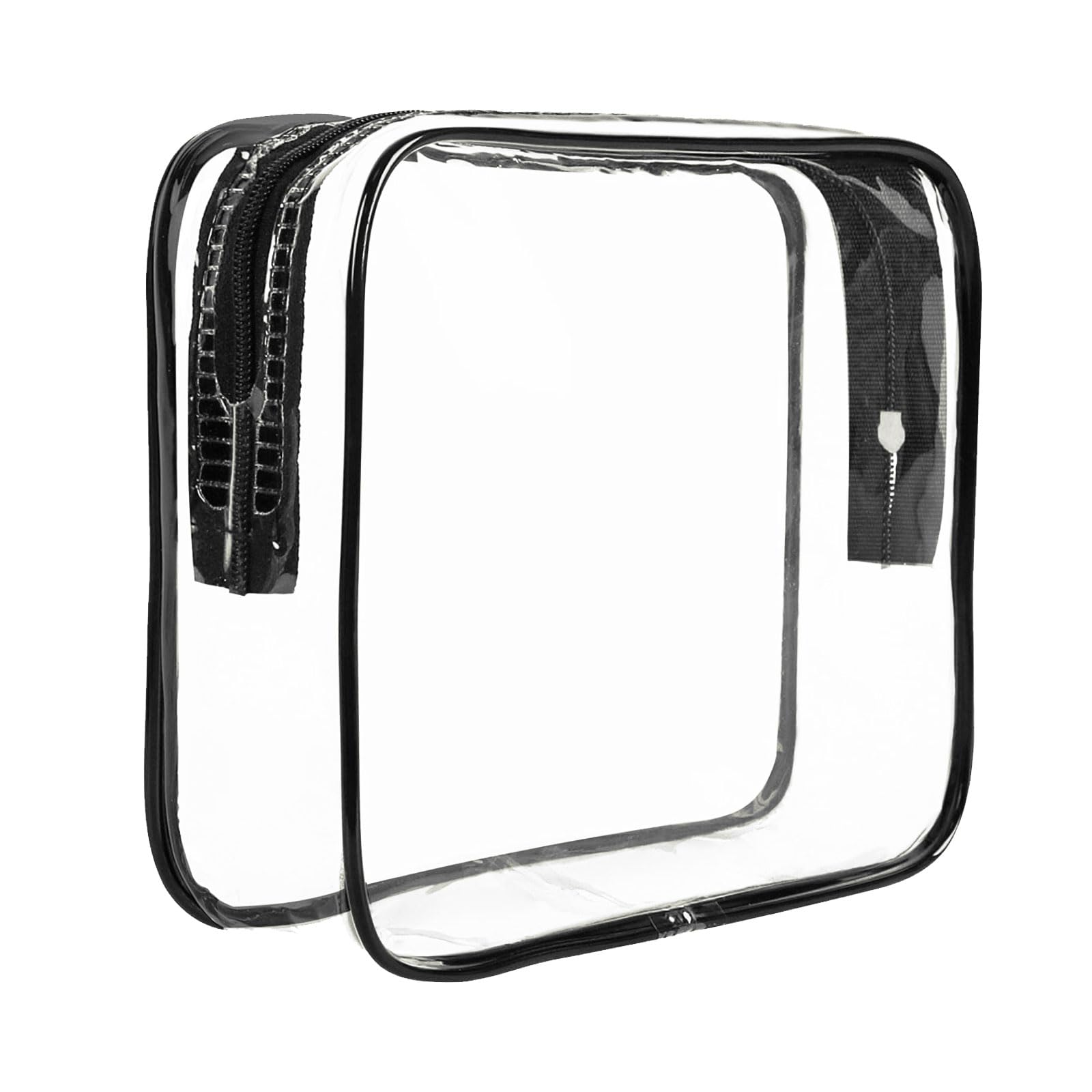 FIYUK Clear Travel Toiletry Bag TSA Approved Size Makeup Cosmetic Bag Portable W