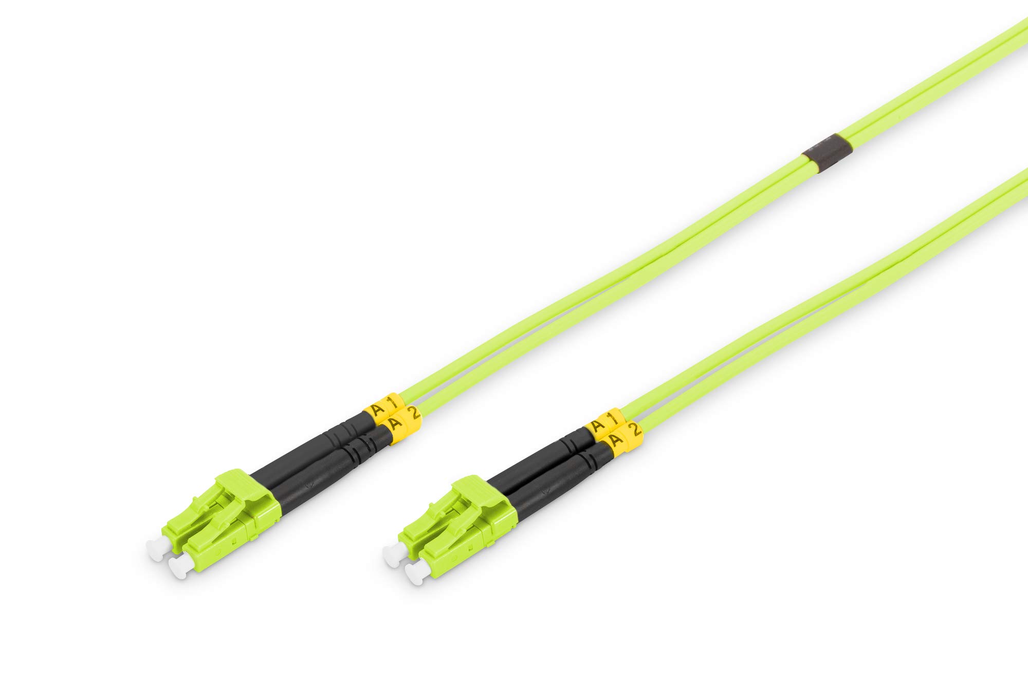 DIGITUS OM5 Fiber Optic Cable - 2m - LC to LC - Duplex FO Cable