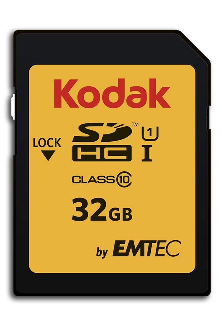 Kodak Premiun SDHC 32GB Class10 U1, packaging may vary | Black, Capacity 32 GB, 