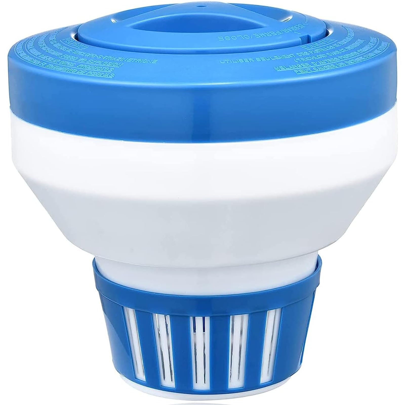 Floating Chlorine Dispenser, Pool Spa Chlorine/Bromine Floater,7" Large Capacity