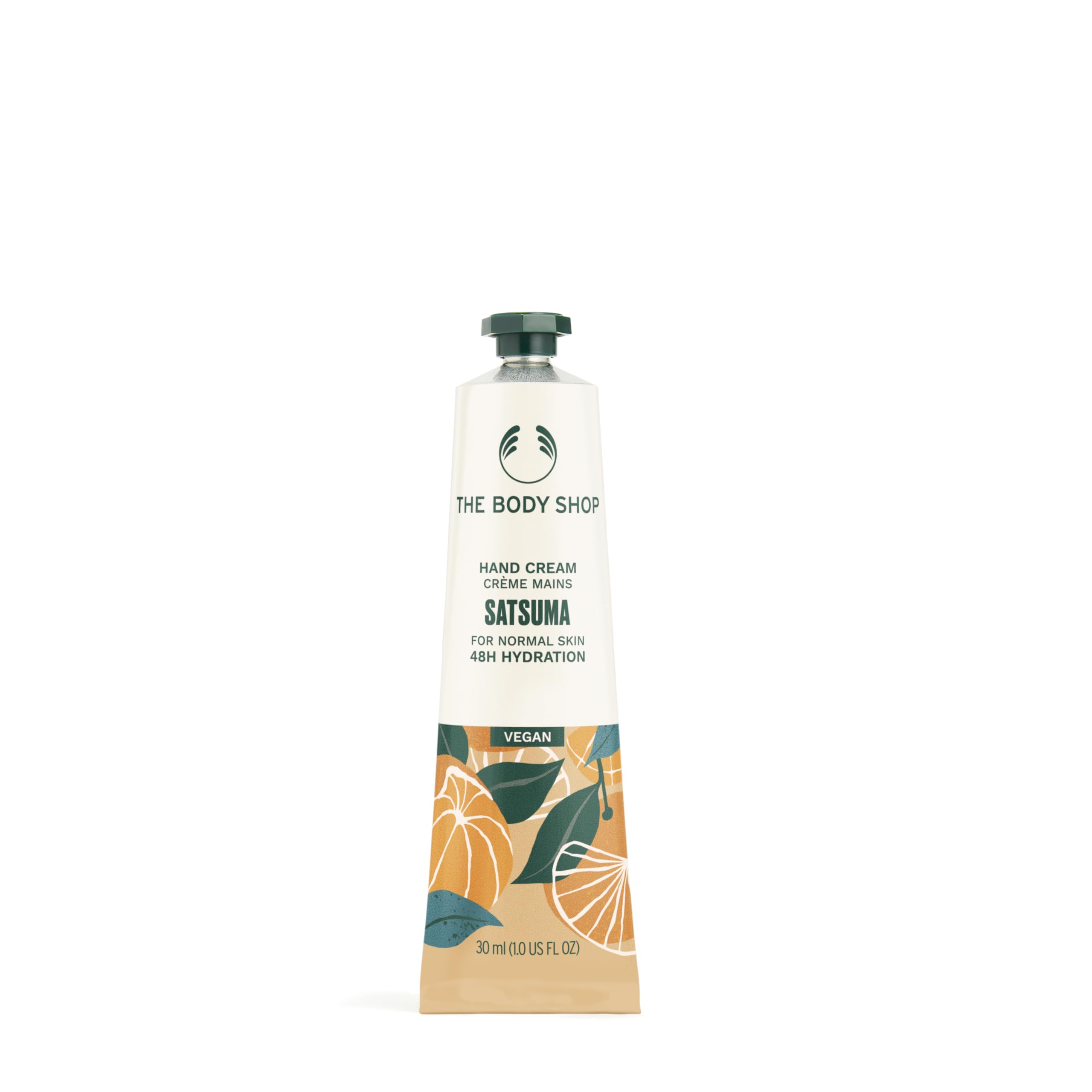 The Body Shop Satsuma Hand Cream 30ml, Zesty Citrus Hand Cream for Dry Hands wit