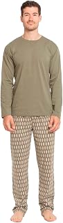 TRAMAS+ Men's Long Pyjamas 100% Cotton Long Sleeves and Long Trousers for Men, Pyjama Set, Men's Pyjamas, Men's Spring Pyjamas