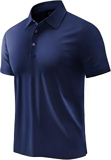 MIER Polo Shirts for Men Dry Fit Performance Golf Collared Shirt, UPF 50+