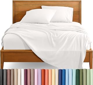 Bare Home Queen Sheet Set - 1800 Ultra-Soft (Queen, Antique White)