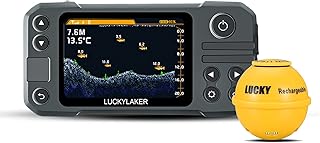 LUCKY Kayak Portable Fish Finder Transducer Wireless Sonar Fish Finders Boat Rechargeable Handheld Fish Depth Finder Fishing MT-202