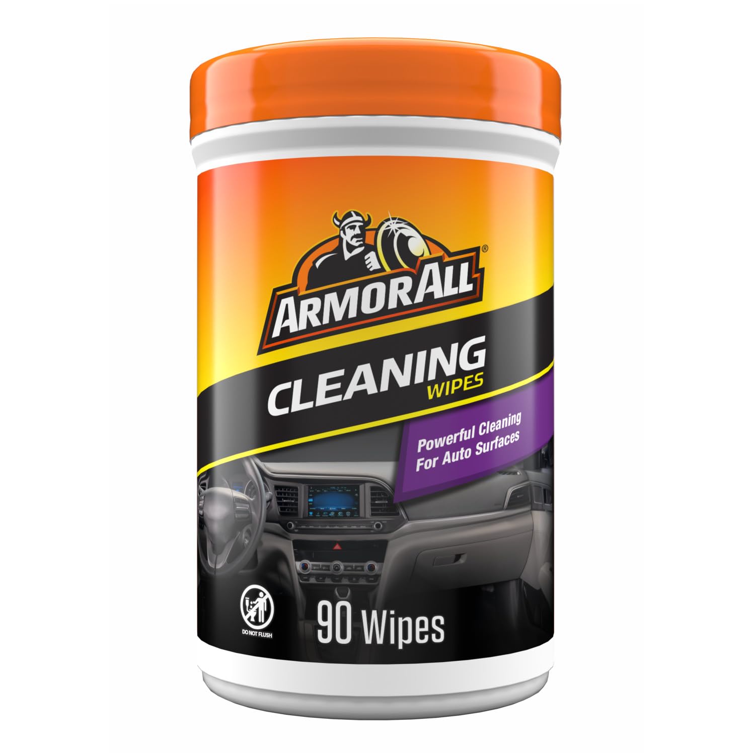 Armor All Car Cleaning Wipes, 90 Count Canister, Car Wipes | Lint-free car dashb