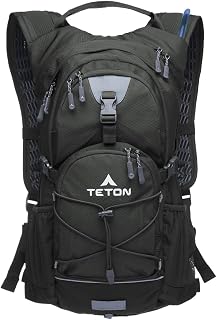Teton Oasis Trailrunner Hydration Backpack – Lightweight Water Pack with 2L/3L Bladder for Hiking, Running, Cycling, Biking 18L/22L Sizes – Sewn-in Rain Cover – Fits Men and Women