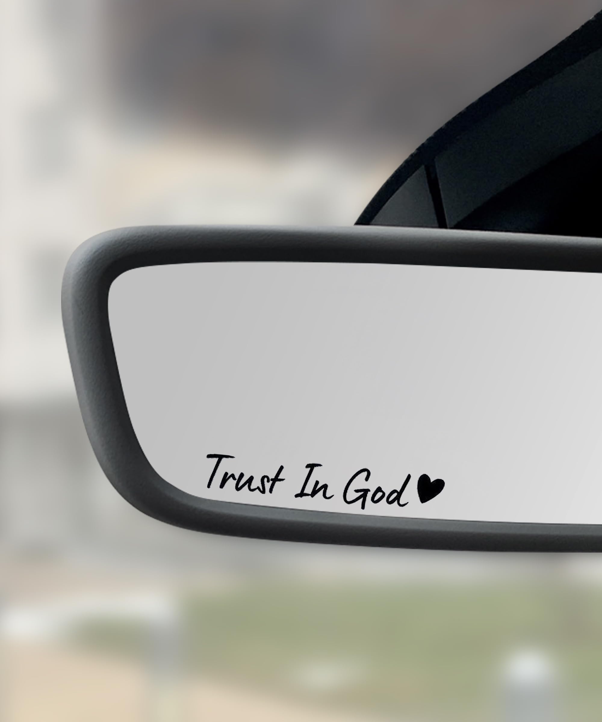 SCUARI 4PCS Car Stickers,Cars Decals,Car Accessories Trust in God Rearview Mirro