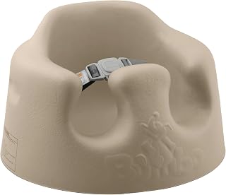 Bumbo Baby Soft Foam Infant Floor Seat, Ages 3 to 12 Months, Taupe | Comfortable Contoured Support, 3 Point Adjustable Harness, Lightweight, Gentle on Baby's Skin, Easy to Clean and Carry
