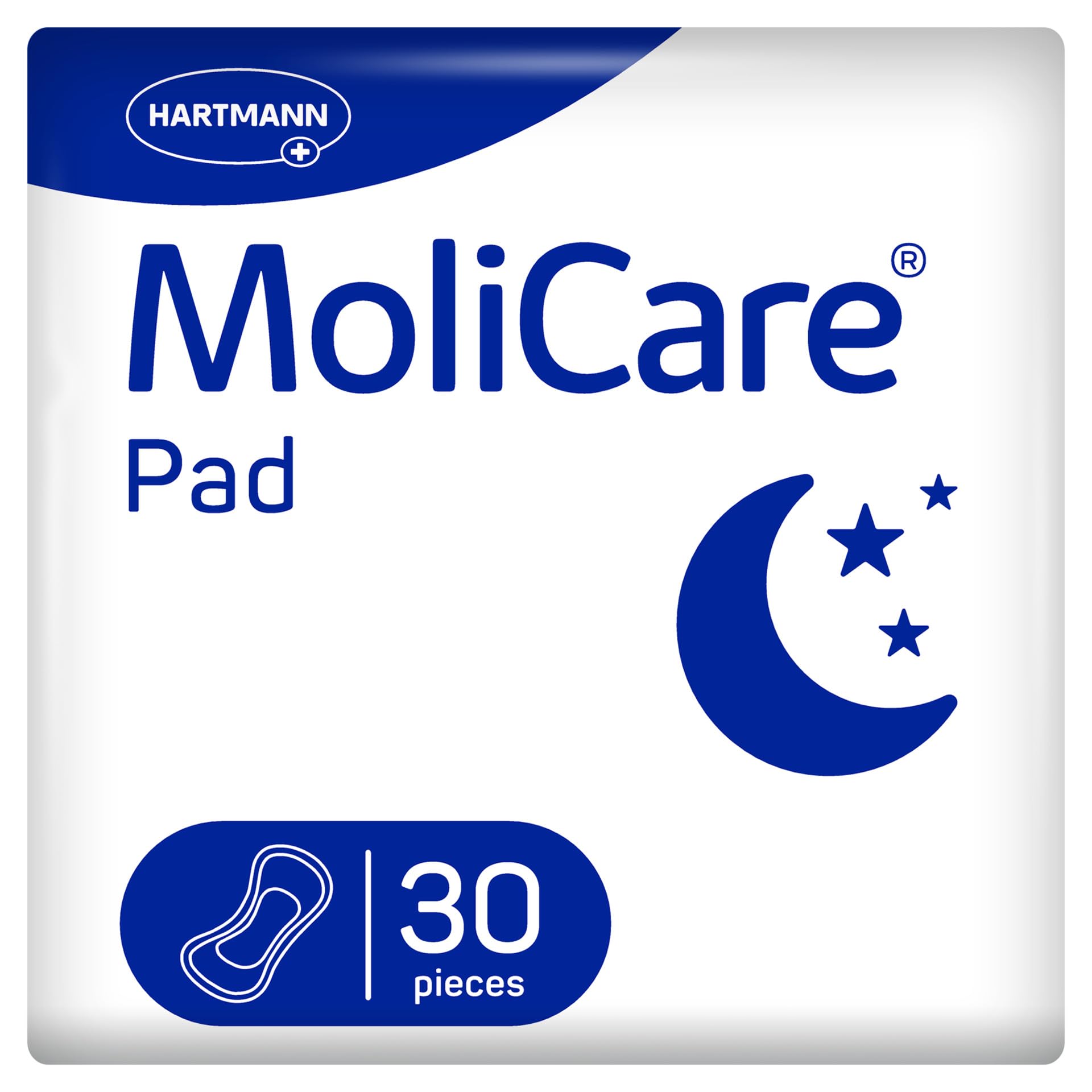 MoliCare Pad Night Unisex Incontinence Pads, 30 Pads