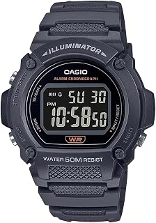 Casio W219H Series | Men’s Digital Watch | 50M WR | LED Illuminator | 100 SEC Chronograph | 1/100 SEC Stopwatch | Daily Alarm | Hourly Time Signal | Auto Calendar | 7 Year Battery