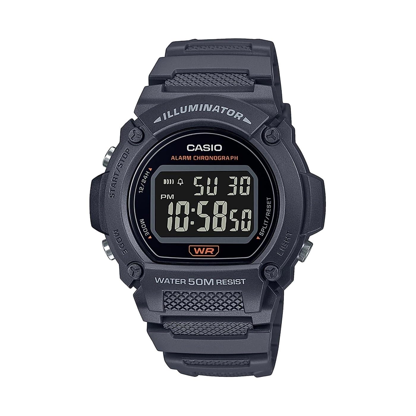 Casio W219H Series | Men’s Digital Watch | 50M WR | LED Illuminator | 100 SEC Ch