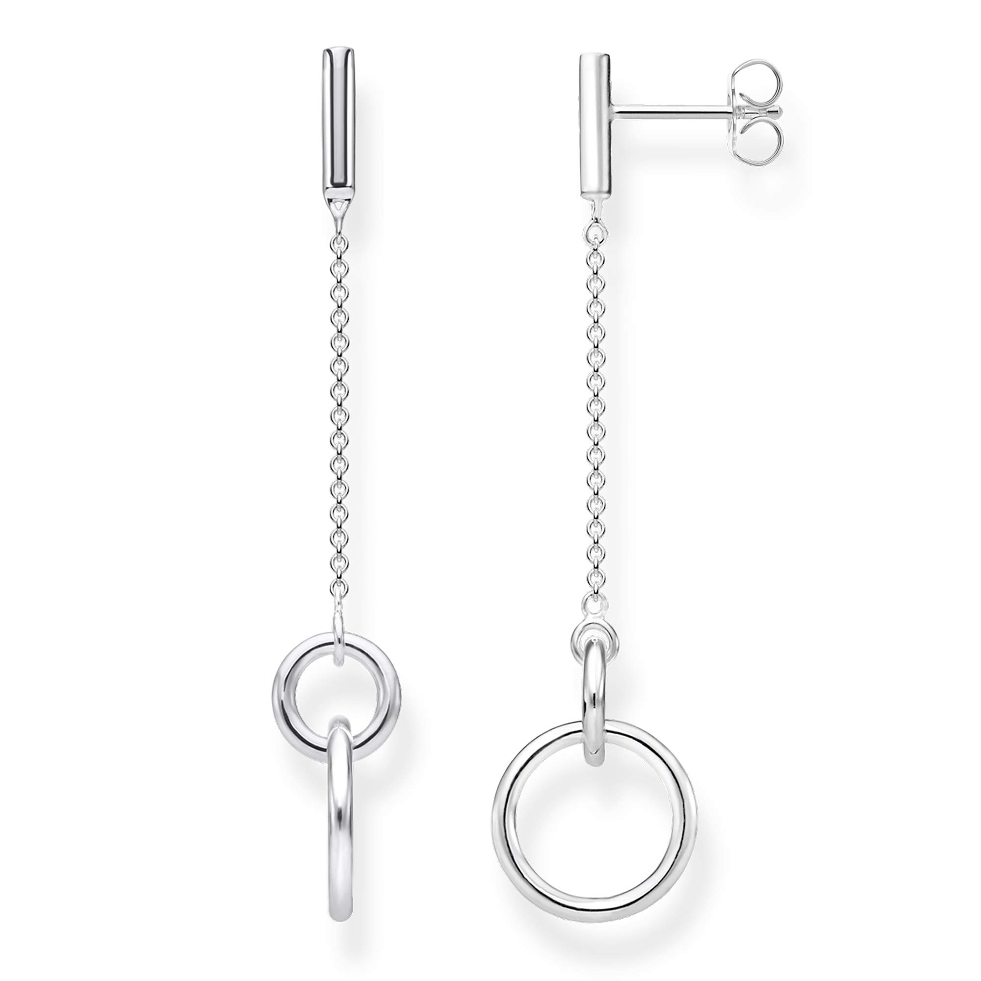 Thomas Sabo H2064 Ball Stud Earrings with Cross 925 Sterling Silver