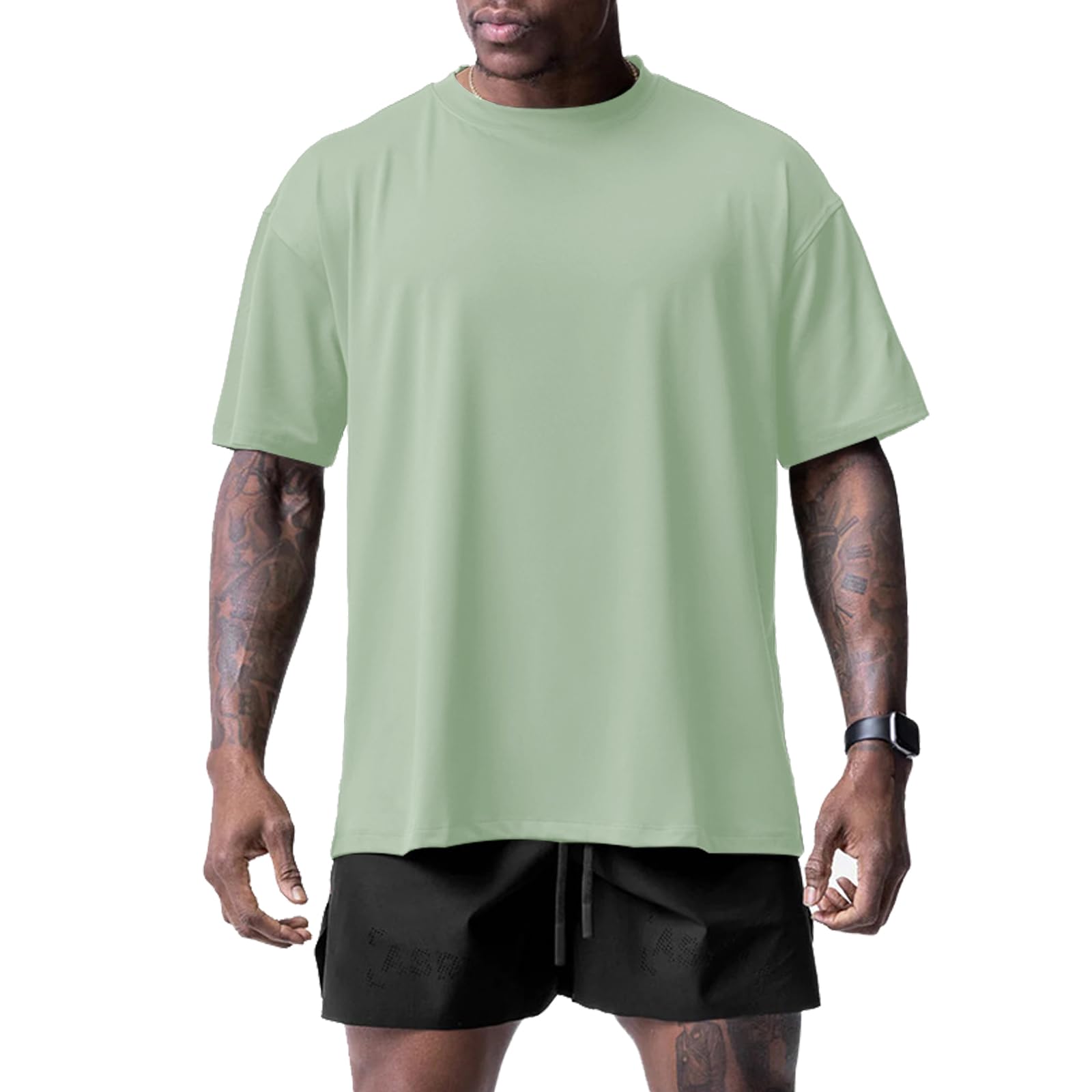 Muscle Killer 1/2pack Men's Gym Workout Dry Fit Short Sleeve Athletic Fitness Cr