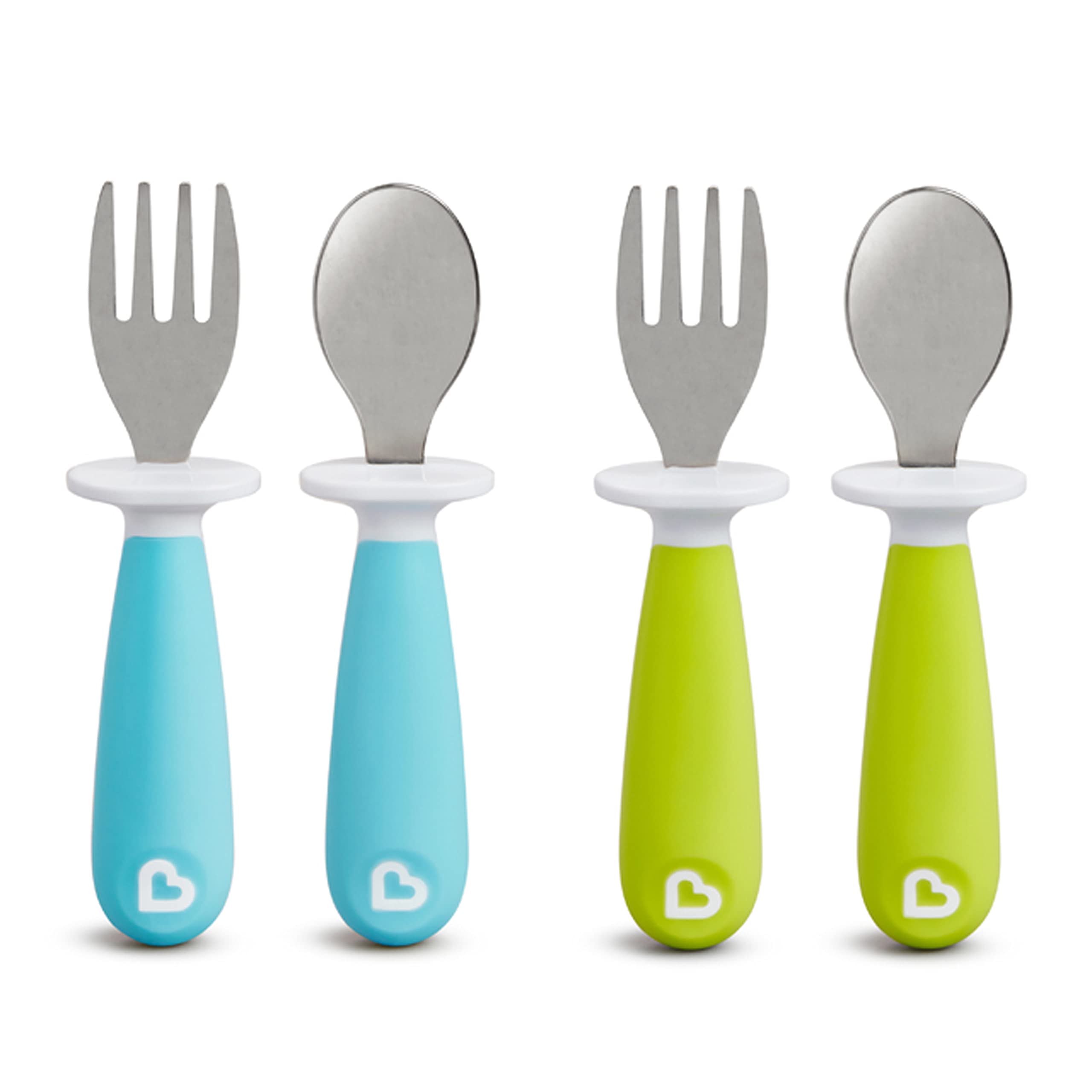 Munchkin® Raise™ Toddler Fork and Spoon Set, BPA Free, 6 Pack