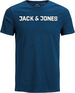 JACK & JONES Male Logo T-Shirt, Blue (Insignia Blue), M