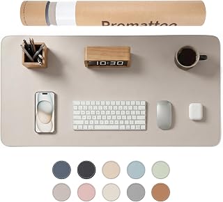 EXTRA LARGE NON-SLIP DESK PAD PROTECTOR - GRIP YOUR DESK FIRM AND SLIP RESISTANT YOU HAVE EVER SEEN IT! Vegan Leather Waterproof Laptop Mat for Keyboard & Mouse