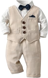 Volunboy Toddler Suit Boys Formal Wedding Guest Dress Outfit