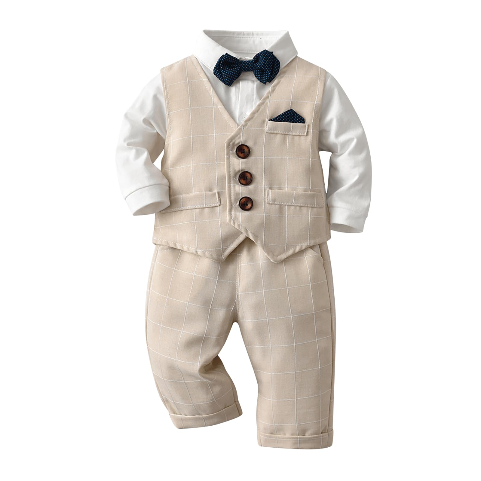 Volunboy Toddler Suit Boys Formal Wedding Guest Dress Outfit