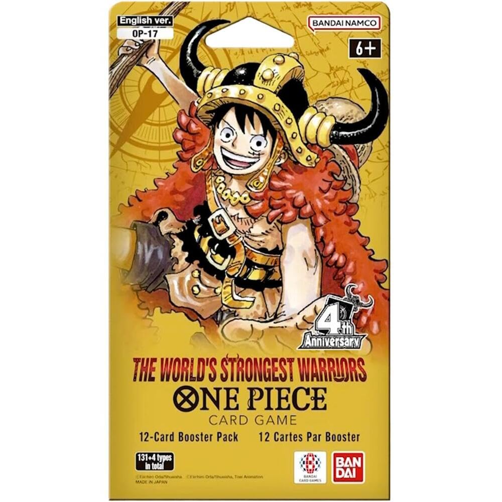 The World's Strongest Warriors - 1 Sleeved Booster Pack OP-17 One Piece (12 Card