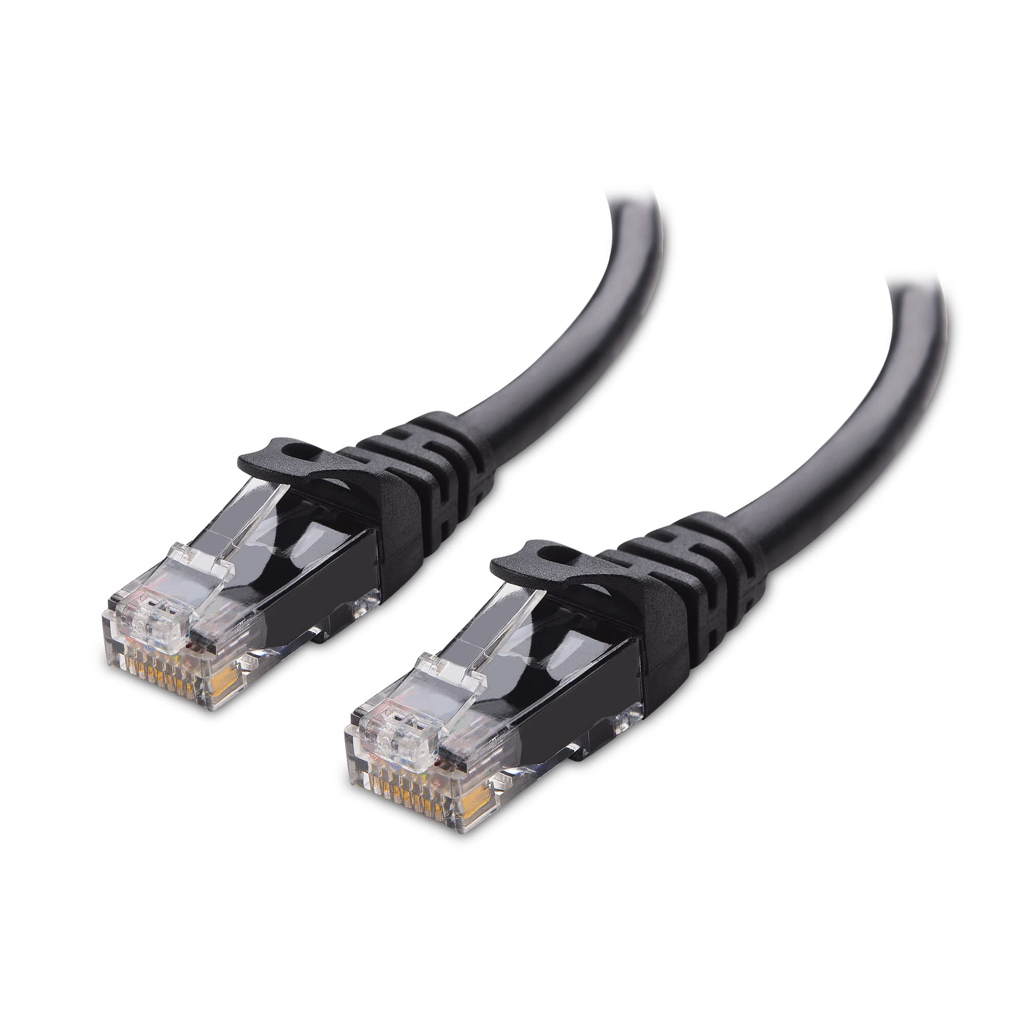 Cable Matters 10Gbps Snagless Cat 6 Ethernet Cable, 25ft, Black | 24 AWG Bare Co