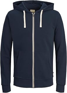 JACK & JONES Zip Hoodie Plain Zip Hoodie