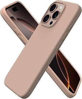 ORNARTO for iPhone 16 Pro Case, Liquid Silicone, Nude Taupe