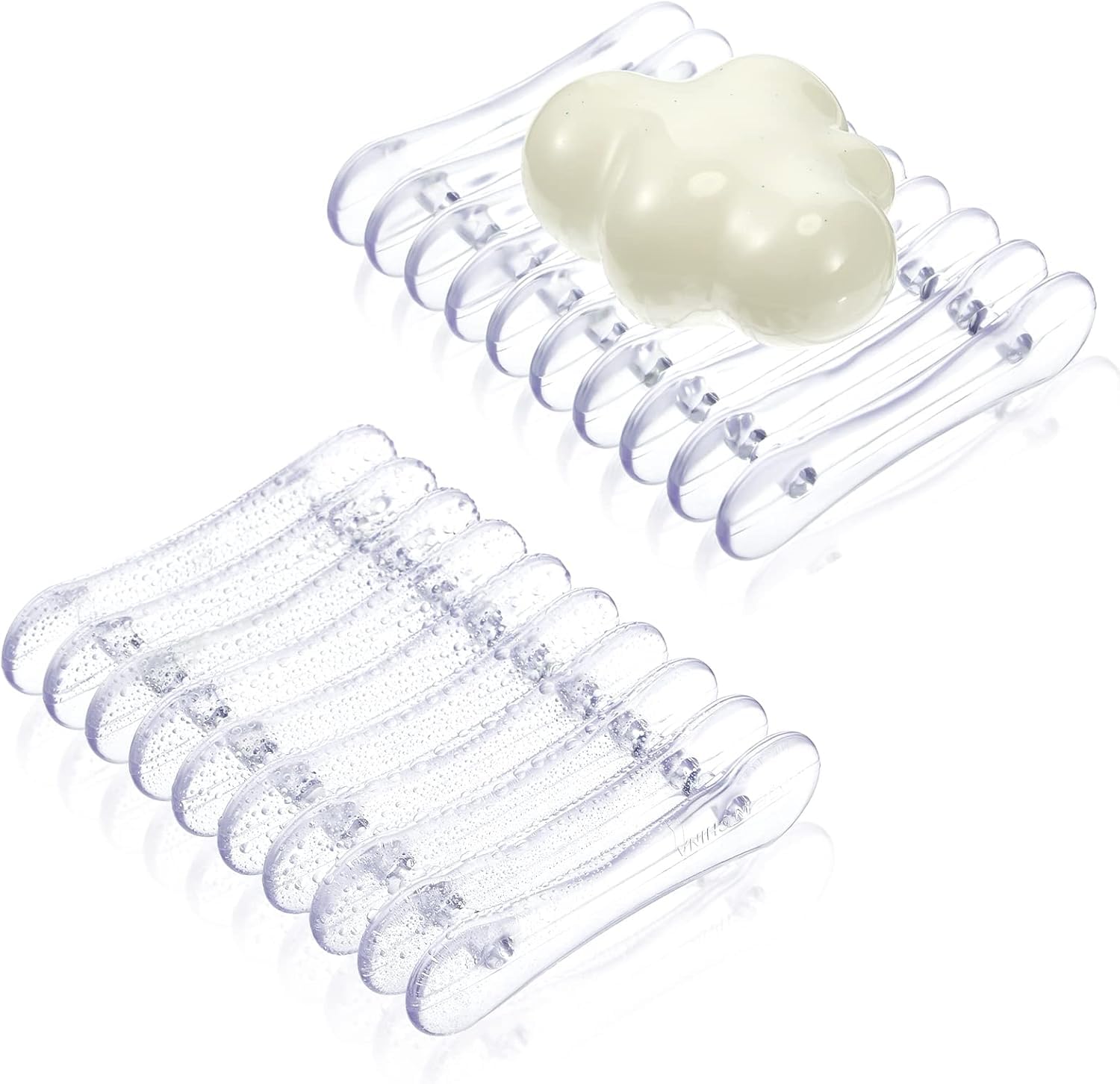 2 Pack Plastic Soap Dishes Self Draining Soap Dish Soap Dish Sponge Bathroom Toi
