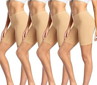 wirarpa Women's Anti-Friction Thigh Shorts Under Dress Panty Cotton Shorty