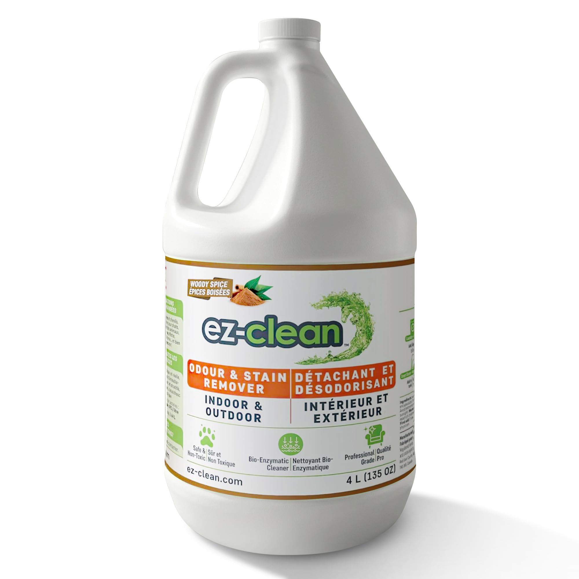 ez-clean BioEnzyme Odour & Stain Remover - 4L Spray - Woody Spice Scent