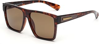 Jim Halo Retro Polarized Sunglasses Men Women, Flat Top Square Driving Glasses UV400
